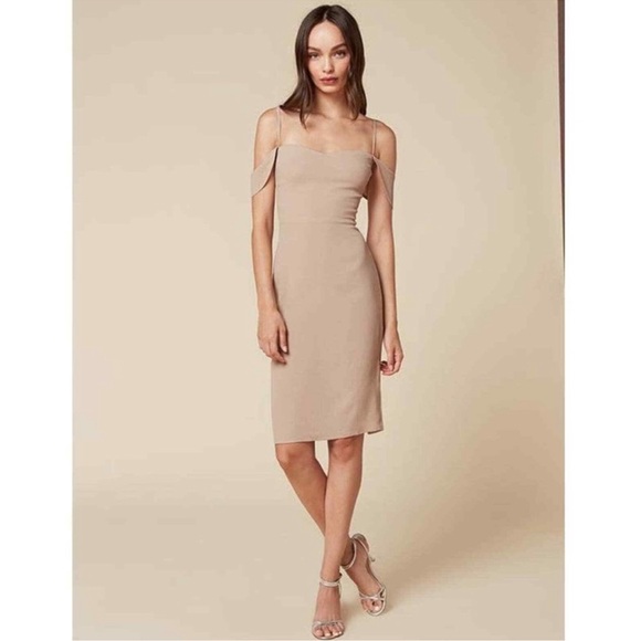 REFORMATION Rena dress in Champagne NEW with tags - Picture 1 of 7